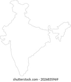 2,288 Black and white indian map Images, Stock Photos & Vectors ...