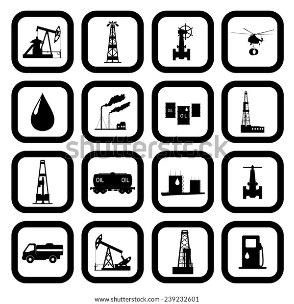 \
illustration the oil and petroleum icon\
set.