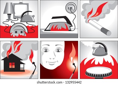 Illustration On Fire Safety