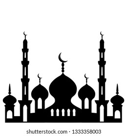 Illustration On Theme Different Types Mosques Stock Vector (Royalty ...