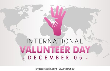 illustration on the theme of International Volunteer day for Economic and social Development on December 5th. - Powered by Shutterstock