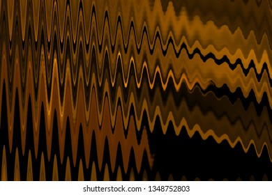 Illustration Orange And Black High Tech Vibes Abstract Background - Audio Sound Waves Desktop - Graphic Design Screen Saver - Dark And Light