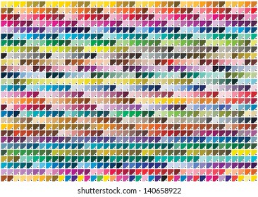 illustration of pantone colors for print
