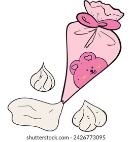 The illustration of a pastry bag - Powered by Shutterstock