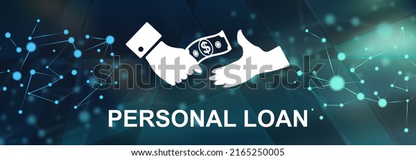 Illustration of a personal
loan
concept