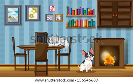 Similar – Image, Stock Photo cat Table Animal Pet Cat 1