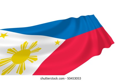 Illustration Philippines Flag Waving Wind Stock Illustration 50453053 ...