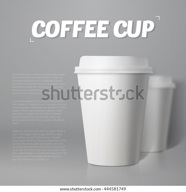Download Illustration Photorealistic Paper Coffee Cup Mockup Stock Illustration 444581749 PSD Mockup Templates