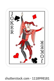 Joker Card Deck Playing Cards Rest Stock Vector (Royalty Free) 1253669 ...