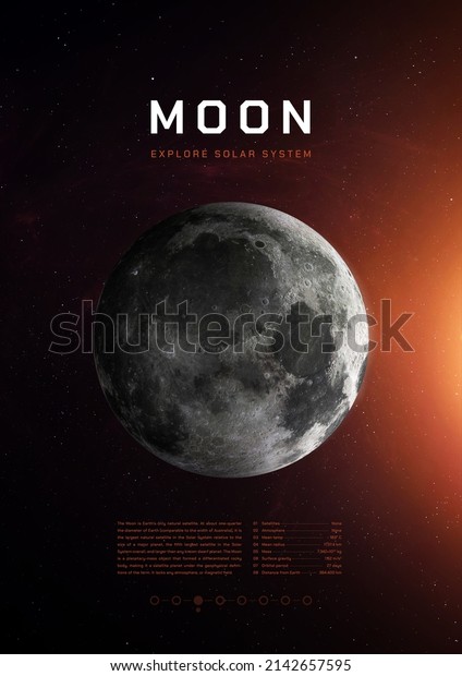 Illustration poster.\
Moon 3D\
image