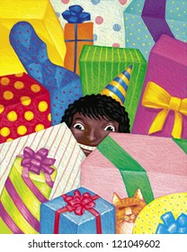 illustration of Presents