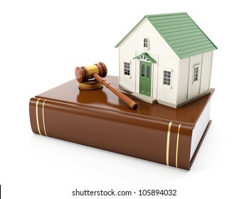 3Ã?Â¤ Illustration: Protection Of The Rights Of A Private Property. The House Costs On Books With The Law, To Pass The Judgment