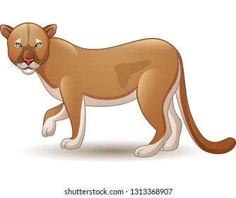 un puma en caricatura