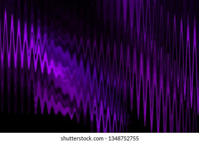 Illustration Purple And Black High Tech Vibes Abstract Background - Audio Sound Waves Desktop - Graphic Design Screen Saver - Dark And Light