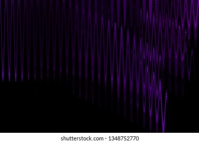 Illustration Purple And Black High Tech Vibes Abstract Background - Audio Sound Waves Desktop - Graphic Design Screen Saver - Dark And Light