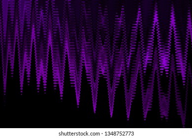 Illustration Purple And Black High Tech Vibes Abstract Background - Audio Sound Waves Desktop - Graphic Design Screen Saver - Dark And Light