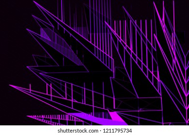 Illustration Purple X Ray Vision Crystal Spikes