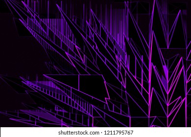 Illustration Purple X Ray Vision Crystal Spikes