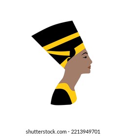 Illustration Of Queen Nefertiti Head