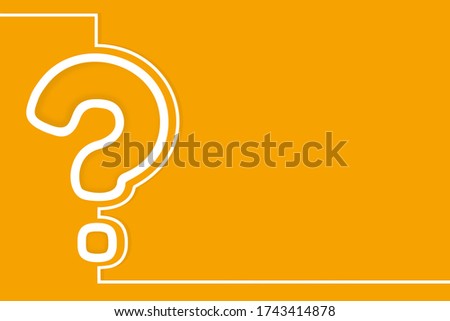An illustration of question mark