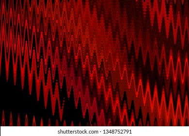 Illustration Red And Back High Tech Vibes Abstract Background - Audio Sound Waves Desktop - Graphic Design Screen Saver - Dark And Light