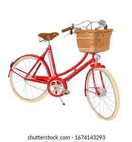 red retro bike