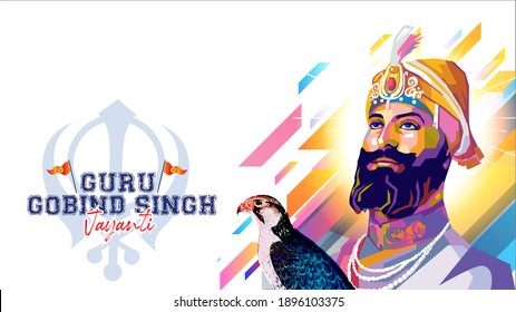 Illustration Of Remembering The Sikh Guru Gobind Singh Jayanti