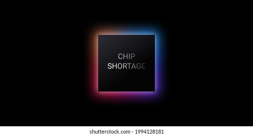 An Illustration Representing A Computer Circuit Board And A Car Chip. Semiconductor Chips Shortage And High Price. Computer Chips. The Concept For The Crisis In The Industry In The US. 3D Rendering.