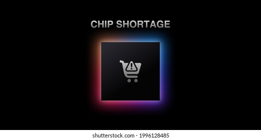 An Illustration Representing A Computer Circuit Board And A Car Chip. Semiconductor Chips Shortage And High Price. Computer Chips. The Concept For The Crisis In The Industry In The US. 3D Rendering.