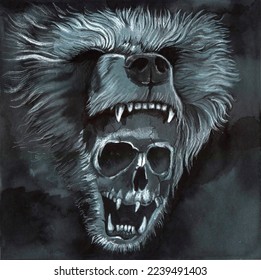 Illustration Russian bear