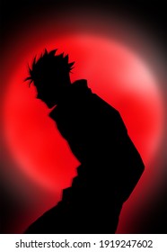 An Illustration Of Satoru Gojo From Jujutsu Kaisen Anime 