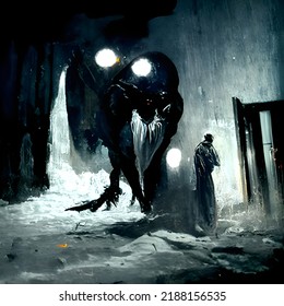 Illustration Of Scary Night Terror