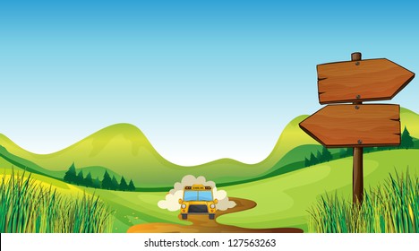Illustration of a school bus
