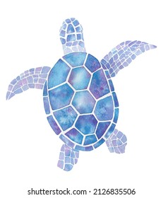 3,492 Turtle Swimming Watercolor Images, Stock Photos & Vectors ...