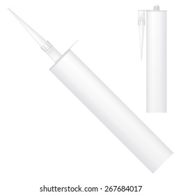 Illustration Of Sealant Tube Mock Up Or Silicone, Glue Et