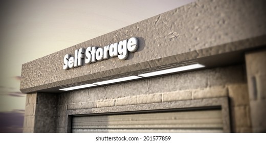 Illustration Of A Self Storage Unit