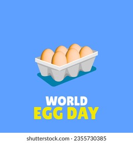 illustration of several eggs, to commemorate world egg day - Powered by Shutterstock