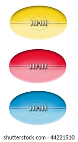 Illustration Of Sherrin Football Used By Aussie Rules