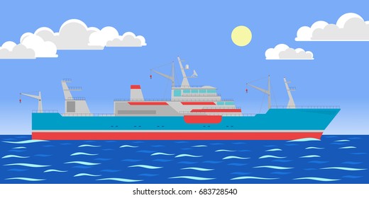 Shipwreck Cargo Ship Vessel Sinking Ocean Stock Vector (royalty Free 