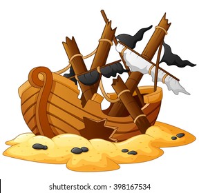 Illustration Of Shipwreck