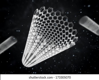illustration showing a nano tube