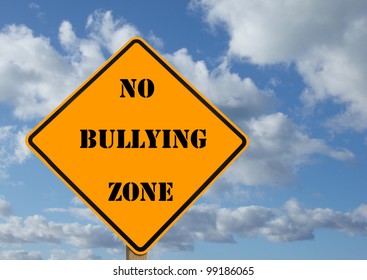 Illustration Of A Sign Stating No Bullying Zone