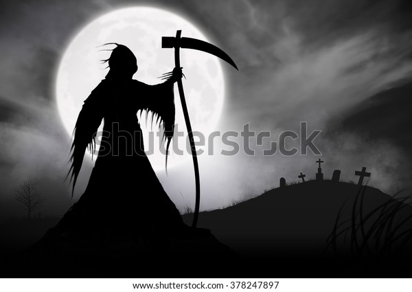 anime grim reaper sihlouette anime grim reaper sihlouette