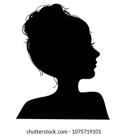 2,731 Hair Bun Silhouette Images, Stock Photos & Vectors 