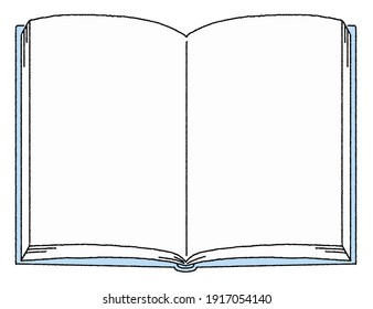 Empty Old Book Template Vector Cartoon Stock Vector (Royalty Free) 98881676