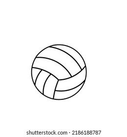 Illustration Simple Volleyball Picture White Background Stock ...