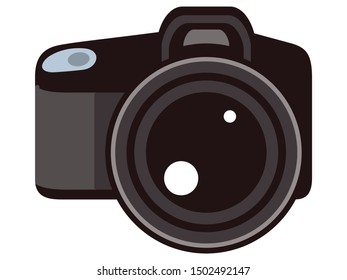 Illustration of single lens reflex camera