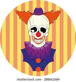 Illustration Skull Clown