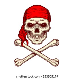 Pirate Skull Crossbones Known Jolly Roger Stock Vector (Royalty Free ...