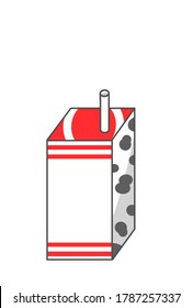 Illustration Of A Small Milk Carton